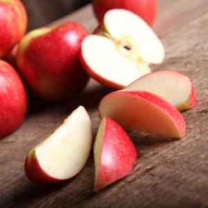 Sliced Apples on Top of a Wooden Table