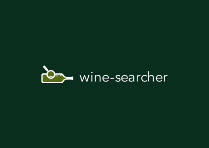 Wine Searcher Logo on a Green Background