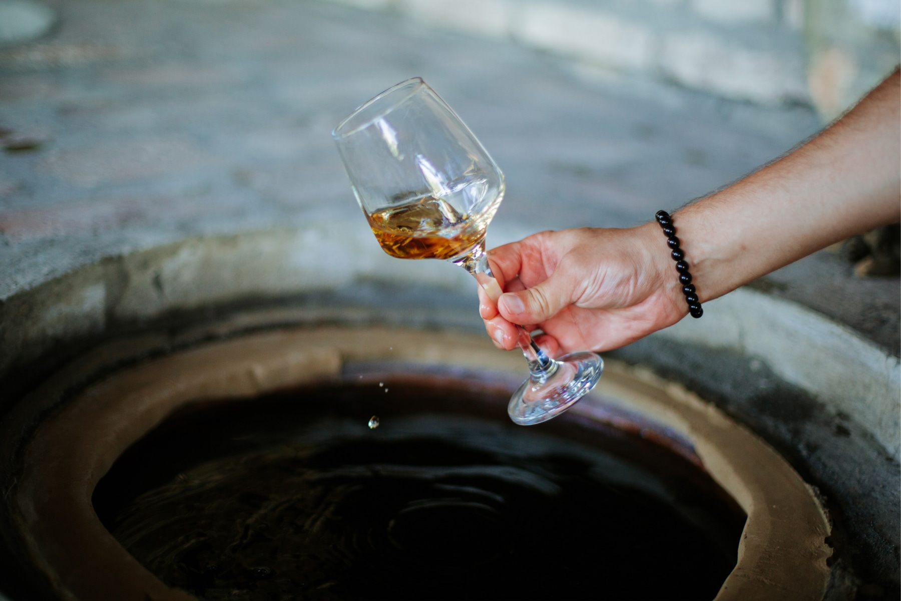 Person Holding a Glass of Silk Road Wine Georgian Wine